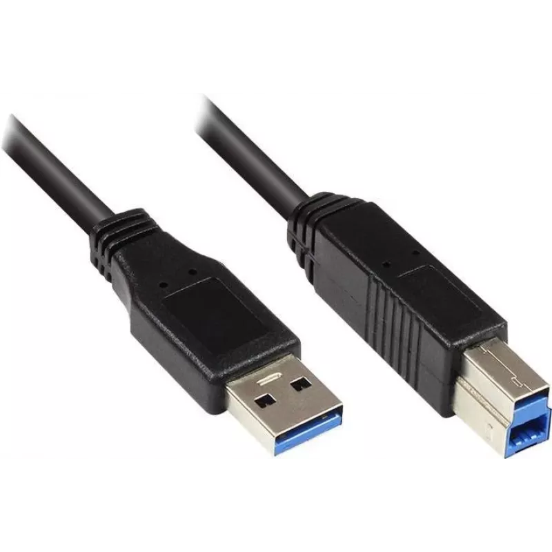 GoodConnections Καλώδιο USB 3.0 A σε B Μαύρο 5m