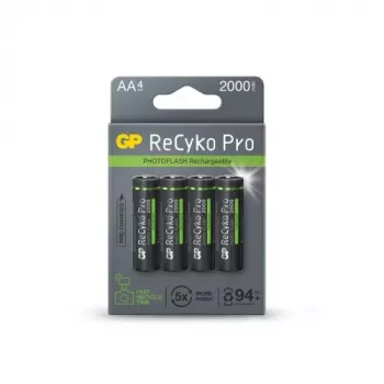 GP Μπαταρία (AA) Επαναφορτιζόμενη ReCyko+ Pro Fast Flash, NiMH, συσκευασία 4 τεμ., 2000mAh