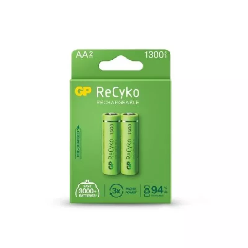 GP ReCyko AA Μπαταρία 1300mAh Συσκευασία 2 τεμ. Blister
