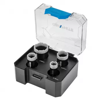 GRAPHITE σετ διαμαντοτρύπανων (18, 22, 27, 35 mm), 4 τεμ., σπείρωμα M14