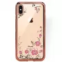 GreenGo Apple iPhone XS Max πίσω θήκη Flower Rose Gold