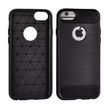 GreenGo Huawei Y7 2019 Back Θήκη Carbon Μαύρο