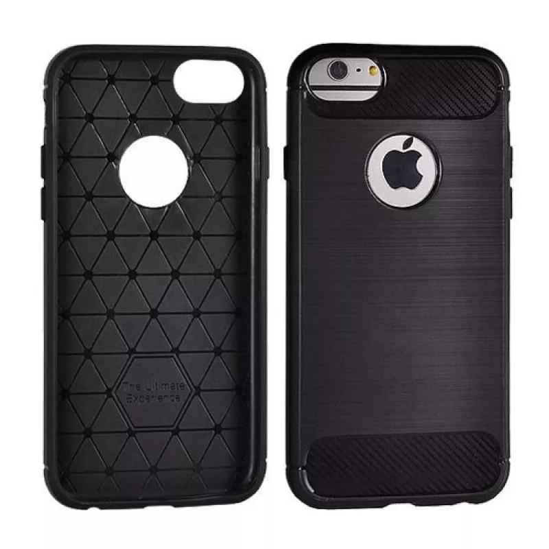 GreenGo Huawei Y7 2019 Back Θήκη Carbon Μαύρο