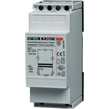 Grothe Μετασχηματιστής κουδουνιού 12 V/AC 1,5 A 14101
