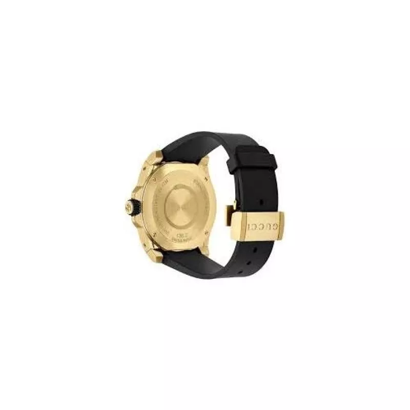 Gucci Dive ανδρικό ρολόι YA136219 45mm μαύρο καουτσούκ