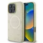 GUESS Apple iPhone 16 Pro Max Θήκη Saffiano Peony Stamp MagSafe Χρυσό