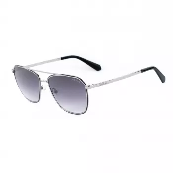 GUESS MAN Γυαλιά Ηλίου GU00147-5605B Ορθογώνια Μαύρος Σκελετός Ασετάτης Γκρι Πολυανθρακικοί Φακοί 56/16/145 mm UV400