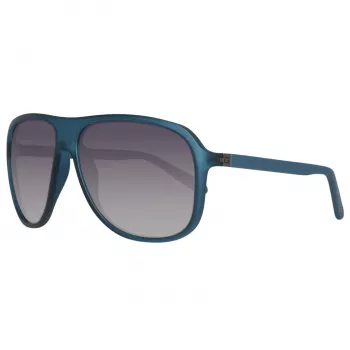 GUESS MAN γυαλί ηλίου GU6876-5991B ορθογώνιο μαύρο πλαίσιο γκρι φακοί 59mm