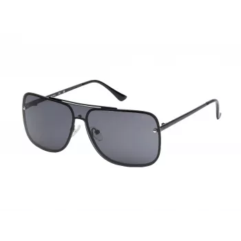 GUESS Ανδρικά γυαλιά ηλίου GO00053-0001A ορθογώνια μαύρος σκελετός φακοί smoke 57mm