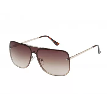 Ανδρικά γυαλιά ηλίου GUESS GO00053-0032F μαύρος ματ ορθογώνιος σκελετός φακοί smoke