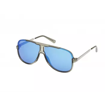 Guess Ανδρικά γυαλιά ηλίου GO00060-6490C ορθογώνια μαύρος σκελετός γκρι φακοί 64/12/140 mm