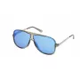 Guess Ανδρικά γυαλιά ηλίου GO00060-6490C ορθογώνια μαύρος σκελετός γκρι φακοί 64/12/140 mm