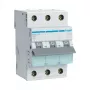 Hager MBN316 3-πολικός 16A B-χαρακτηριστικής 6kA διακόπτης προστασίας γραμμής, πλάτος 3 μονάδων