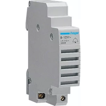 Hager SU213 Μονάδα κουδουνιού 230V AC 0,03A 1-μονάδα ράγα DIN με συνεχή ήχο