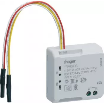 Hager TRM690G αισθητήρας θερμοκρασίας NTC, 10 kOhm, καλώδιο 4 m, IP65, λευκό