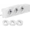 Hager VZ00AS Πρίζα Schuko ράγας DIN, 3 απλών, περιστρεφόμενη, βιδωτοί ακροδέκτες
