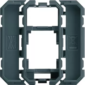 Hager WXF202 πλαίσιο προσαρμογέα Keystone για 1xRJ45 module, λευκό polar