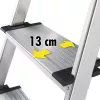HAILO L80 ComfortLine Αλουμινίου Σκάλα, 8 Σκαλοπάτια