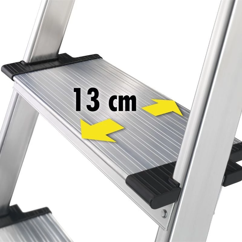 HAILO L80 ComfortLine Αλουμινίου Σκάλα, 8 Σκαλοπάτια