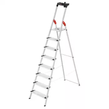HAILO L80 ComfortLine Αλουμινίου Σκάλα, 8 Σκαλοπάτια
