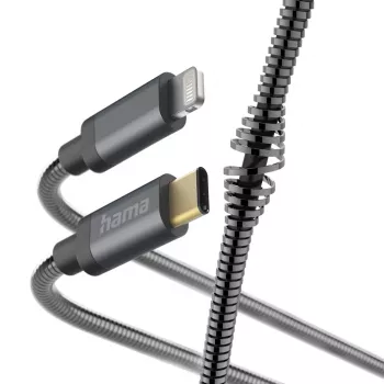 Hama Μεταλλικό καλώδιο USB-C σε Lightning 1,5m Ανθρακί