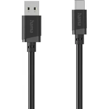 Hama Καλώδιο USB-A σε USB-C, 0,5 m, μαύρο (00201818)