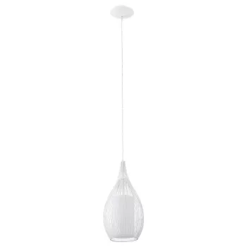 Κρεμαστό φωτιστικό E27 Glo Razoni 19 cm Λευκό