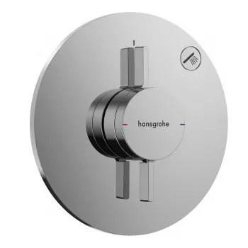Hansgrohe DuoTurn S επιτοίχιος μίκτης μίας λαβής, 1 λειτουργία, χρώμιο