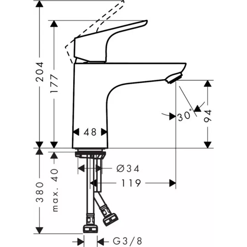 Hansgrohe Focus χρώμιο