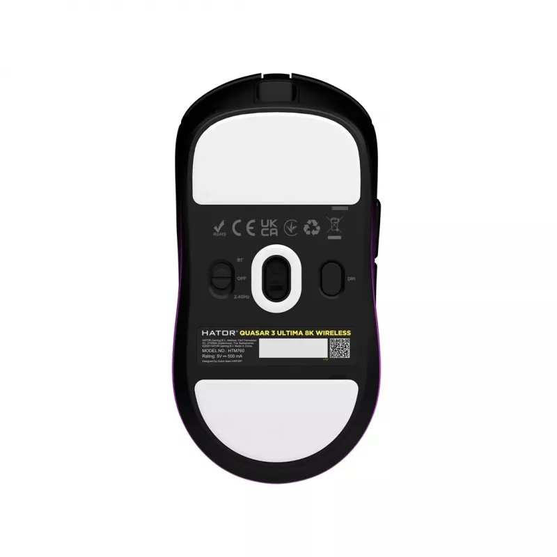 Hator Quasar 3 ULTIMA ενσύρματο ποντίκι gaming μαύρο-μωβ