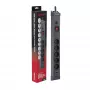 Hawk HWPS501GY Πολύπριζο 1,5m Γκρι 5 Πρίζες Schuko