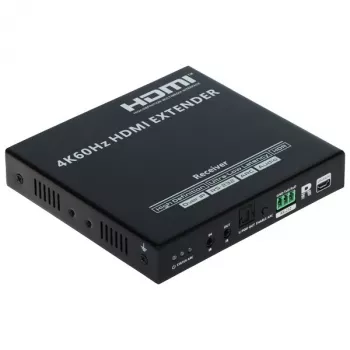 Δέκτης επέκτασης HDMI 4K@60Hz 70m μέσω CAT6/7 PoC IR