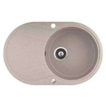 HELIKA Νεροχύτης Clarus SR101-110AW Arctic White Κουζίνας από σύνθετο γρανίτη