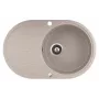 HELIKA Νεροχύτης Clarus SR101-110AW Arctic White Κουζίνας από σύνθετο γρανίτη
