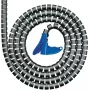 HellermannTyton HWPP25L2 Σπιράλ Καλώδιο - 2 m, 25 mm, Μαύρο, Πολυπροπυλένιο (PP)
