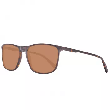 Helly Hansen HH5004-C01-57 Ανδρικά ορθογώνια γυαλιά ηλίου, μαύρος σκελετός, γκρι φακοί, 57/18/140 mm