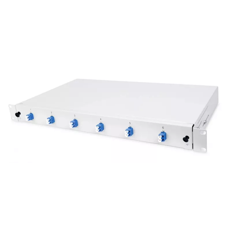 HELOS Οπτικών ινών 19-ιντσών Breakout-Box με 6x LC Duplex, Single Mode