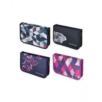 Herlitz be.bag πολυεστερική κασετίνα για το σχολείο, σετ 25 τεμ., 2 πτερύγια, 203 x 140 x 35 mm, μαύρο 11438496
