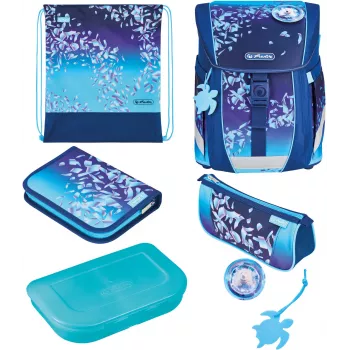 Herlitz FiloActive Plus Blue Ice σετ σχολικής τσάντας 5 τεμ.