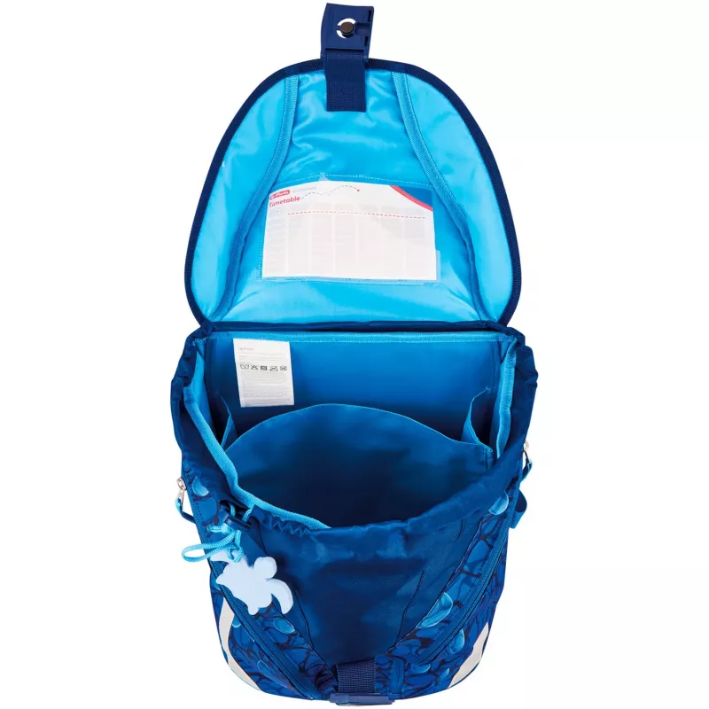 Herlitz σχολική τσάντα δημοτικού SoftLight Plus GREENline Deep Sea