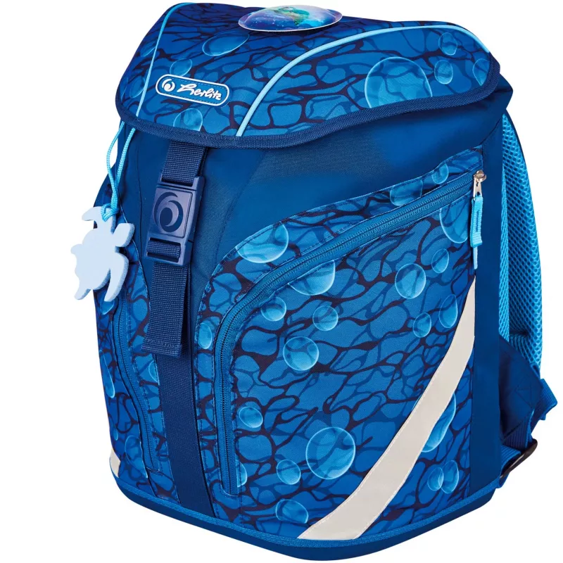 Herlitz σχολική τσάντα δημοτικού SoftLight Plus GREENline Deep Sea