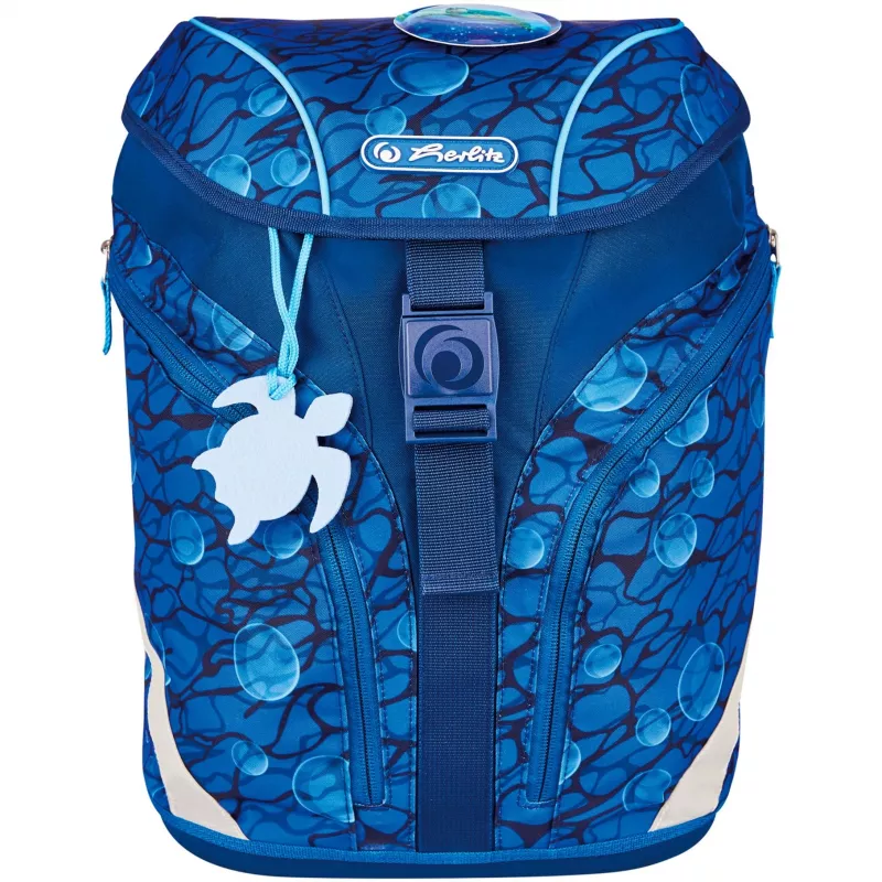 Herlitz σχολική τσάντα δημοτικού SoftLight Plus GREENline Deep Sea