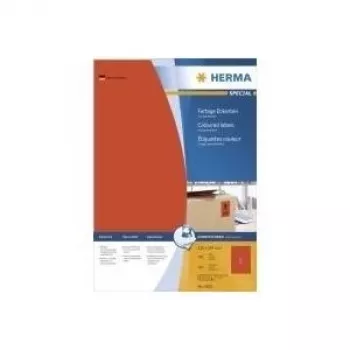 HERMA Special 4402 Μόνιμες ματ κόκκινες ετικέτες χαρτιού A4 - 100 φύλλα (100 ετικέτες)