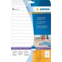 HERMA Special Permanent αυτοκόλλητες ματ αδιαφανείς ετικέτες αρχείου, χαρτί, λευκό, 192 x 16,9 mm, 400 ετικέτες (25 φύλλα x 16) (5118)