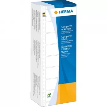 HERMA λευκές ετικέτες υπολογιστή συνεχούς τροφοδοσίας 147.32x99.2 mm διάτρητες 3000 τεμ.
