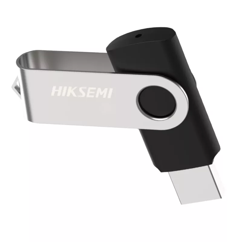 HIKSEMI Rotary Series 64GB USB 3.0 Flash Drive - Ασημί