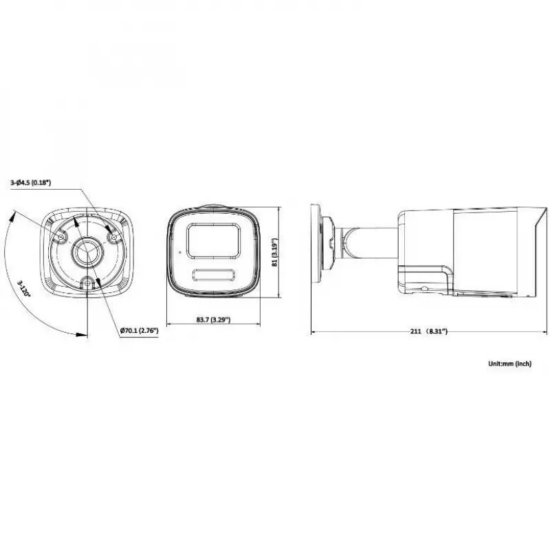 Hikvision DS-2CD1T47G2H-LIUF/SL 2.8mm 4MP IP κάμερα