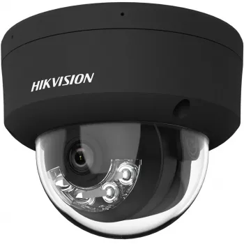 Hikvision DS-2CD2143G2-LIS2U(2,8mm)(BLACK) 4MP AcuSense Dome IP κάμερα ασφαλείας, 2,8mm σταθερός φακός, μαύρο