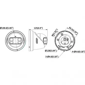Hikvision DS-2CD23167G3P-LIS2UY/SL(180°) πανοραμική IP κάμερα - 16MP ColorVu AcuSense 3.0 με φακό 2,8 mm