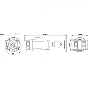 Hikvision DS-2CD2T167G3P-LIS2UY/SL(180°) 16MP Panorama IP κάμερα - ColorVu AcuSense